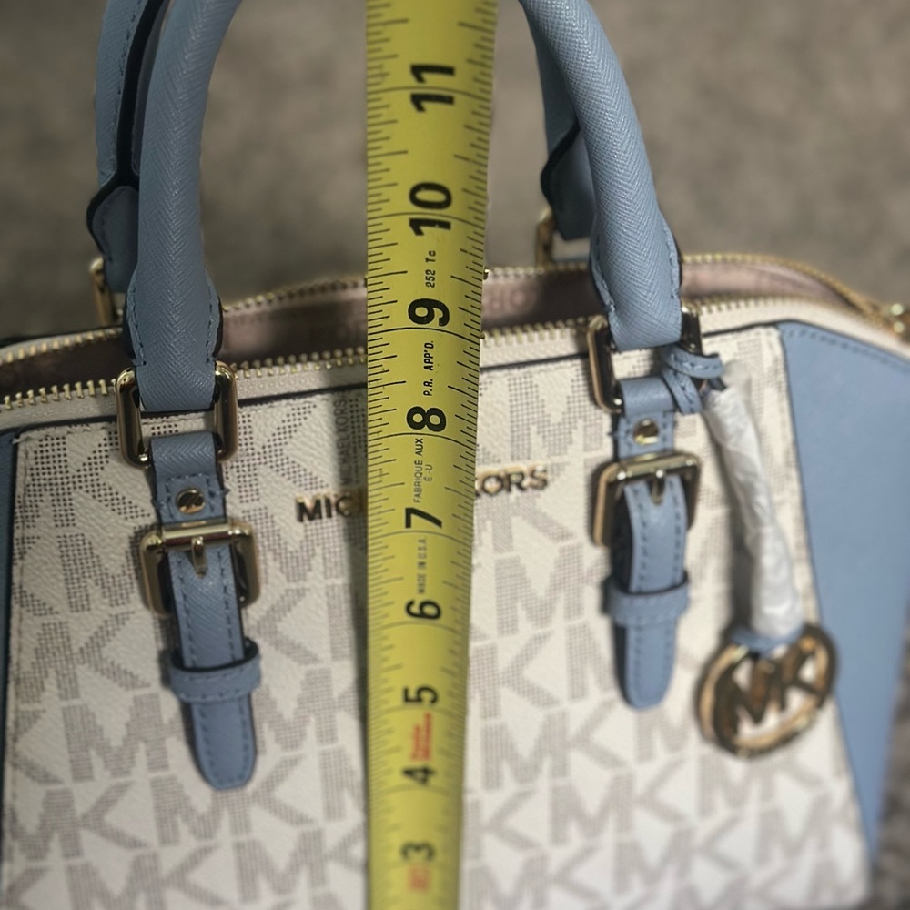Michael Kors Gray and Blue Satchel - Picture 3 of 7